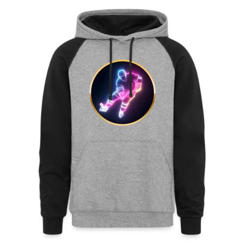 Hockey: Neon Ice Striker - Unisex Colorblock Hoodie