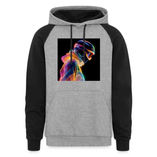 Snowboarding: Neon Gravity Ride - Unisex Colorblock Hoodie