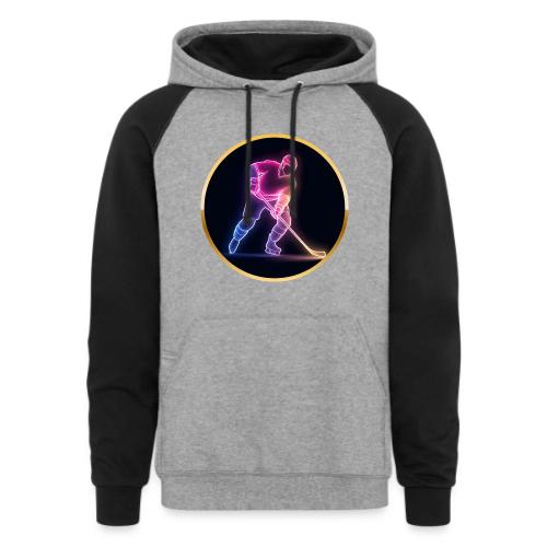 Hockey: Neon Ice Rush - Unisex Colorblock Hoodie