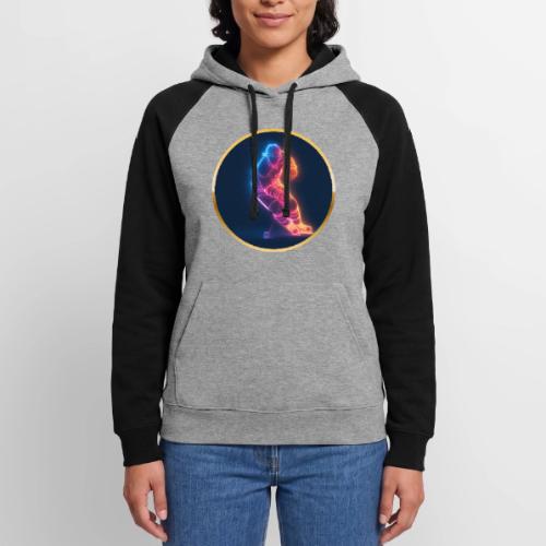 Hockey: Neon Hockey Sketch - Unisex Colorblock Hoodie
