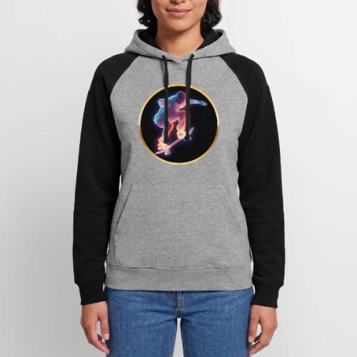 Skateboarding: Neon Skate Orbit - Unisex Colorblock Hoodie