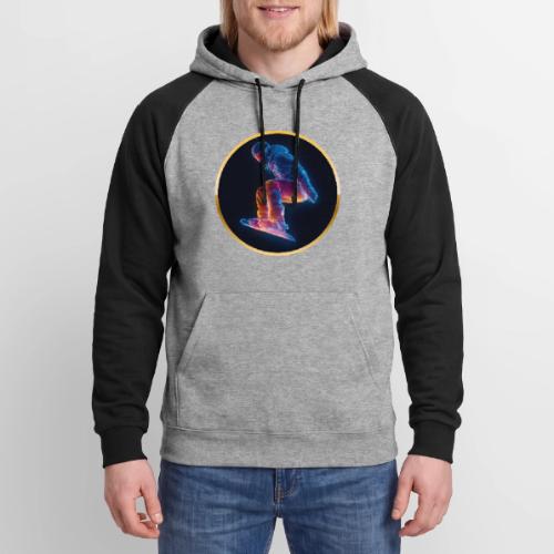 Snowboarding: Arctic Neon Leap - Unisex Colorblock Hoodie
