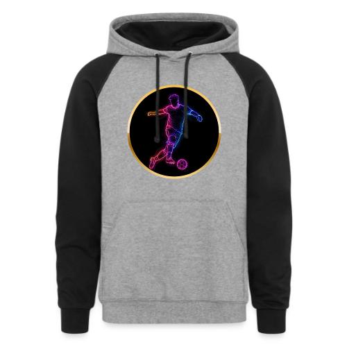 Neon Soccer Flow - Unisex Colorblock Hoodie