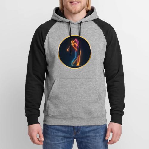 Neon Golf Motion - Unisex Colorblock Hoodie