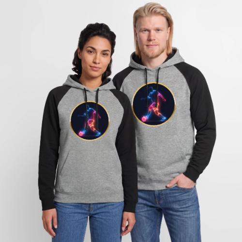 Soccer: Electric Kick Ring - Unisex Colorblock Hoodie