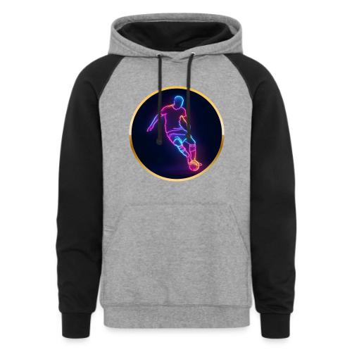 Soccer: Neon Golden Goal - Unisex Colorblock Hoodie