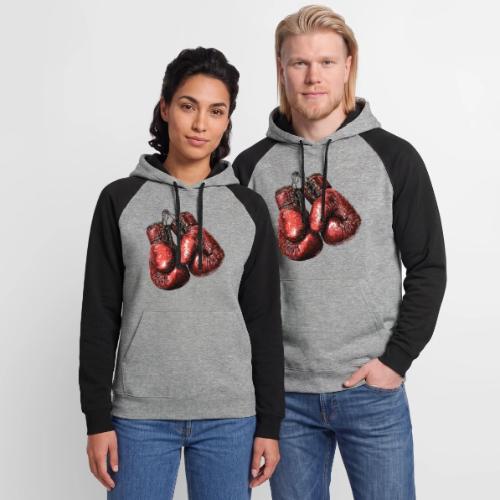 Legacy Boxing Gloves - Unisex Colorblock Hoodie