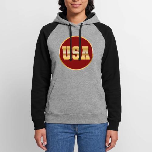 Golden USA Seal - Unisex Colorblock Hoodie