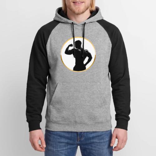 Bodybuilder: Classic Flex Emblem - Unisex Colorblock Hoodie