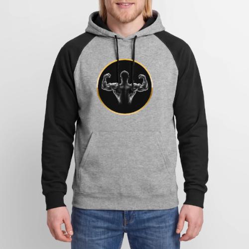 Bodybuilding: Golden Back Power - Unisex Colorblock Hoodie