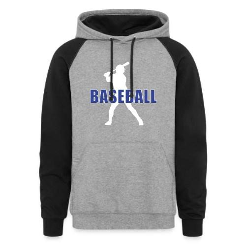 Classic Baseball Swing - Unisex Colorblock Hoodie