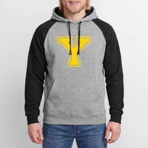 Letter Y – Capital Athletic Alphabet Monogram - Unisex Colorblock Hoodie
