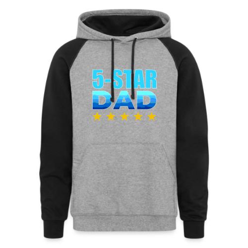 Five Stars Dad - Unisex Colorblock Hoodie