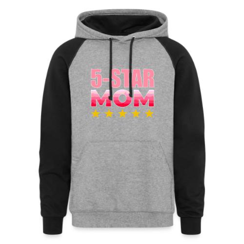 Five Stars Mom - Unisex Colorblock Hoodie