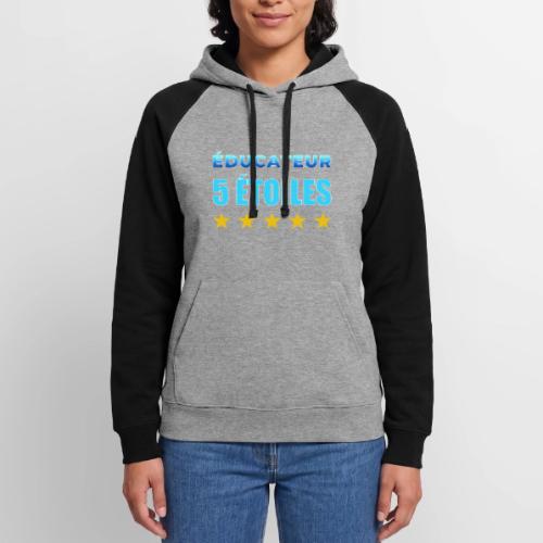 Éducateur 5 Étoiles - Unisex Colorblock Hoodie
