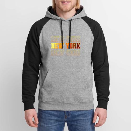New York Varsity Echo - Unisex Colorblock Hoodie