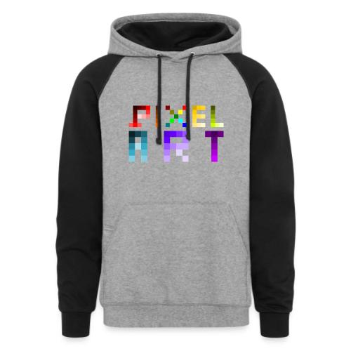 Pixel Art Spectrum - Unisex Colorblock Hoodie