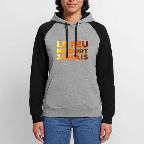 Fire never sleeps - Unisex Colorblock Hoodie