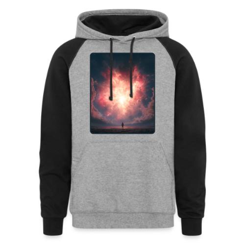 Supernova Sky Sci-Fi Artwork - Unisex Colorblock Hoodie