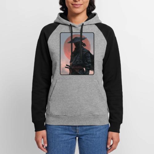 Ninja Warrior Under the Red Sun - Unisex Colorblock Hoodie