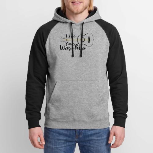 Live Your Worship, Don’t Just Give Lip Service - Unisex Colorblock Hoodie