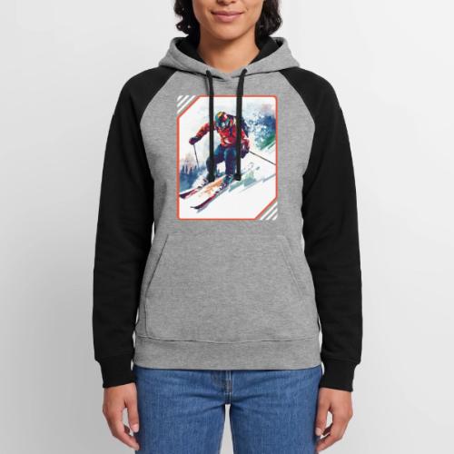 Skiing is Life - Unisex Colorblock Hoodie