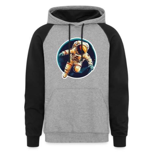 Astronaut: Dream, explore, discover! - Unisex Colorblock Hoodie