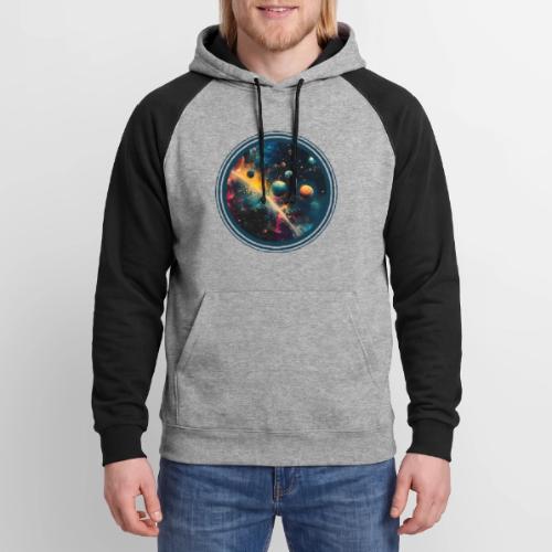 Painted Planetscape - Unisex Colorblock Hoodie
