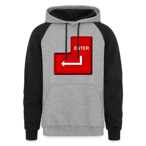 Just Press Enter - Unisex Colorblock Hoodie