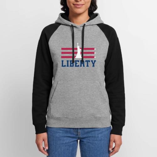 USA: Stars of Liberty - Unisex Colorblock Hoodie