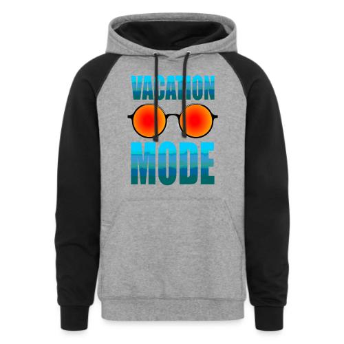 Vacation mode: Ocean Vibes On - Unisex Colorblock Hoodie