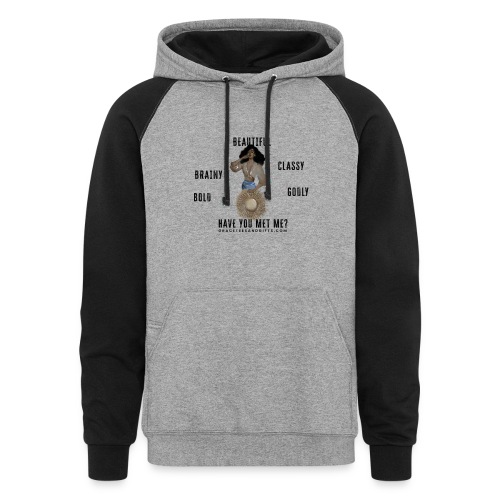 Have You Met Me? - Light Collection - Unisex Colorblock Hoodie