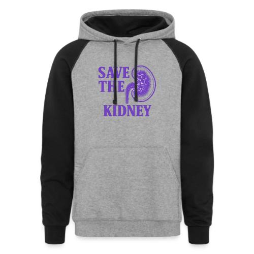 Save the kidney - Unisex Colorblock Hoodie