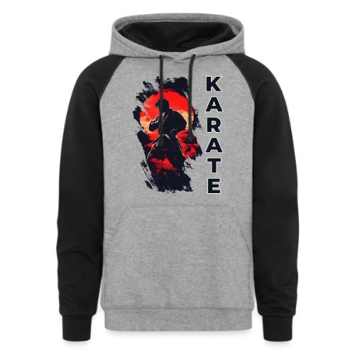 Karate: the art of self-mastery - Unisex Colorblock Hoodie
