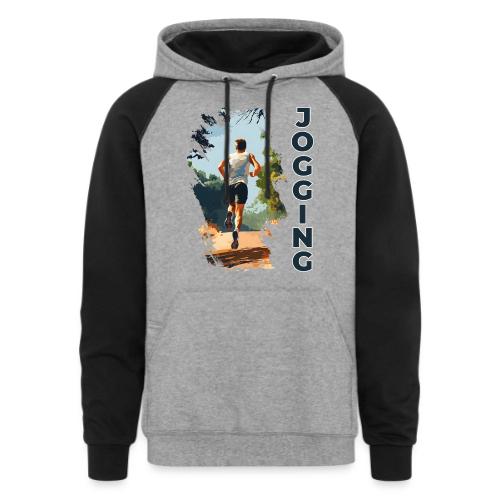 Jogging Vibes - Unisex Colorblock Hoodie