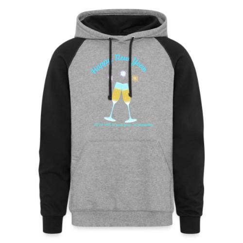 Happy New Year 2026 Prosperity Design - Unisex Colorblock Hoodie
