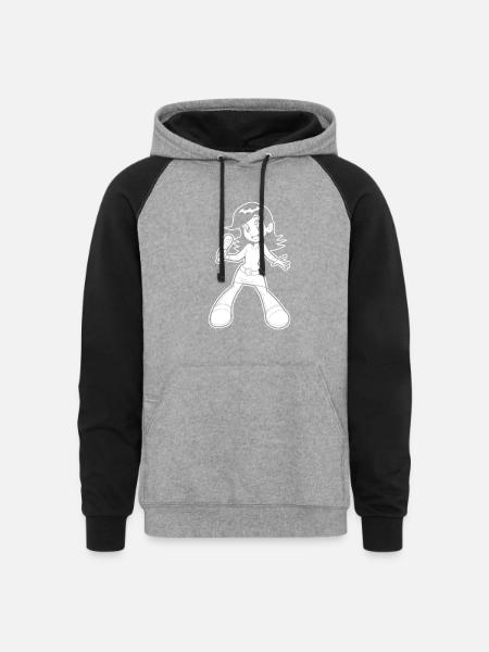 Choir Singing - Unisex Colorblock Hoodie - heather gray/black