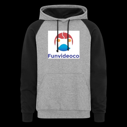 Fun Video Co logo - Unisex Colorblock Hoodie