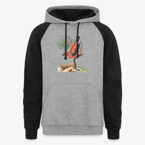 Red Crossbill - Unisex Colorblock Hoodie