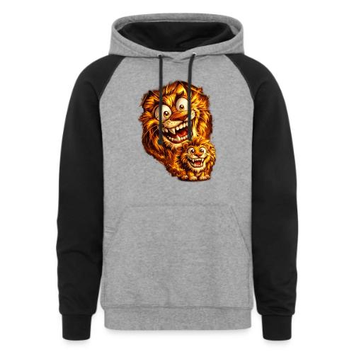 Crazy Double Lion Streetwear - Unisex Colorblock Hoodie