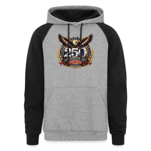 American Eagle USA 250th Anniversary 1776–2026 - Unisex Colorblock Hoodie