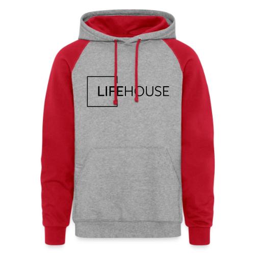 LH Logo Black - Unisex Colorblock Hoodie