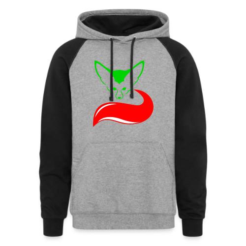 The Fennec, the Desert Fox of Algeria - Unisex Colorblock Hoodie