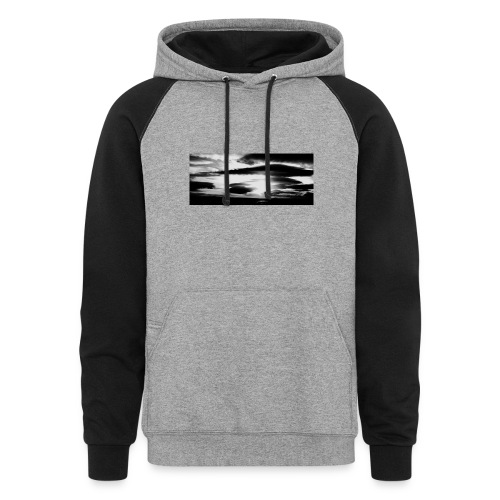 Sky before an approaching storm - Unisex Colorblock Hoodie