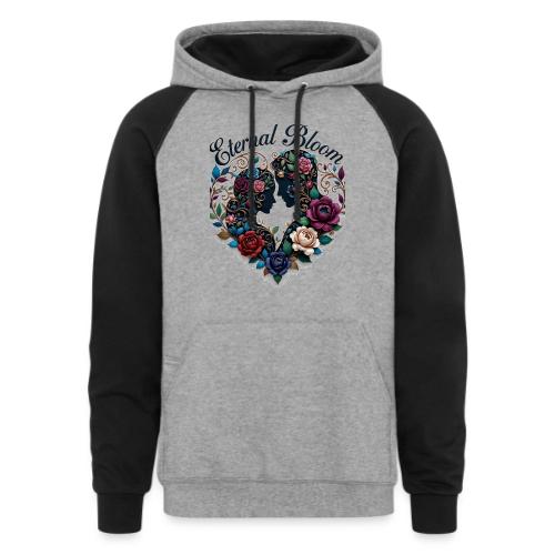 Eternal Bloom Embrace T-Shirt - Unisex Colorblock Hoodie