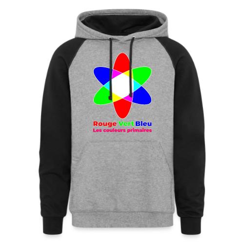 RGB Primary Colors - Unisex Colorblock Hoodie