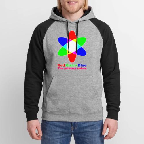 Primary colors: RGB Origins - Unisex Colorblock Hoodie