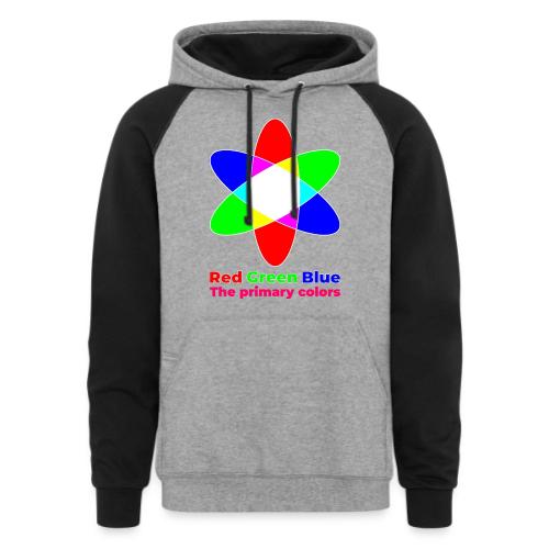 Primary colors: RGB Origins - Unisex Colorblock Hoodie