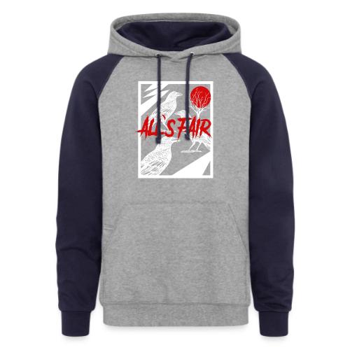 white ravens - Unisex Colorblock Hoodie