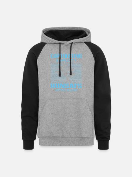 Bonsai Tree - Unisex Colorblock Hoodie - heather gray/black